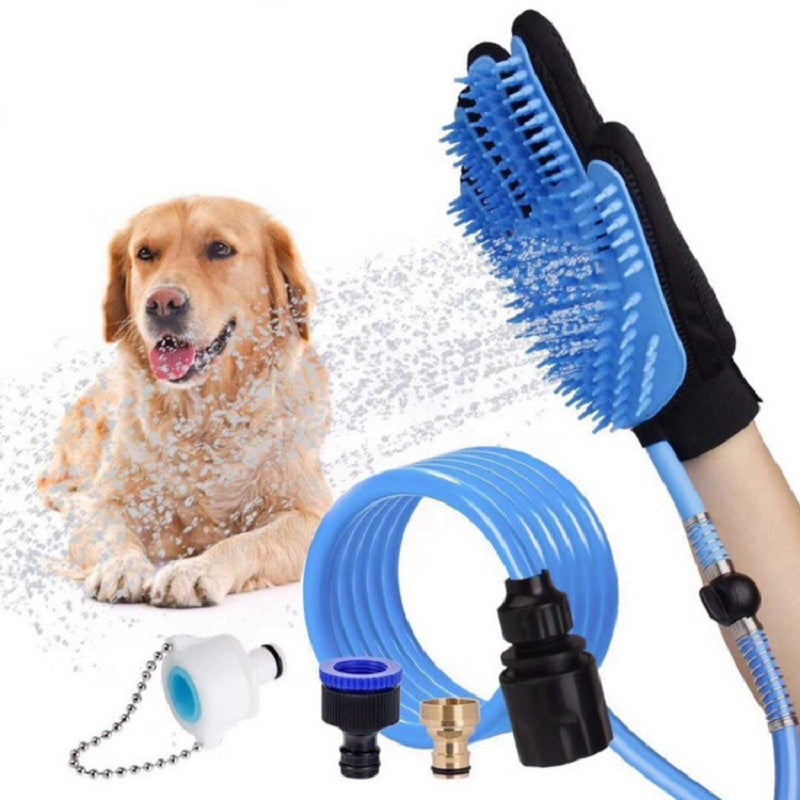 Strumento per doccia da bagno per cani e gatti portatile con soffione per doccia per cani
